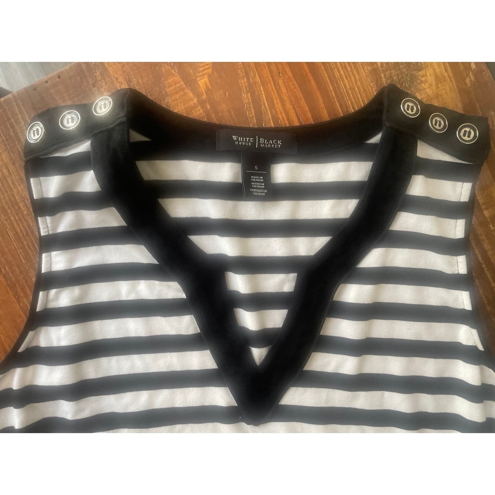 White House Black Market Stripe‎ Knit Top Size  Small